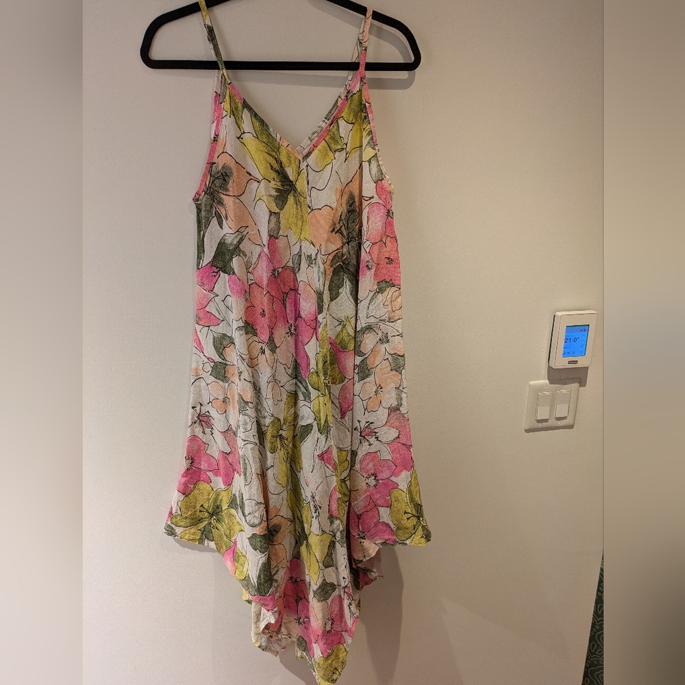 Floral Linen Dress